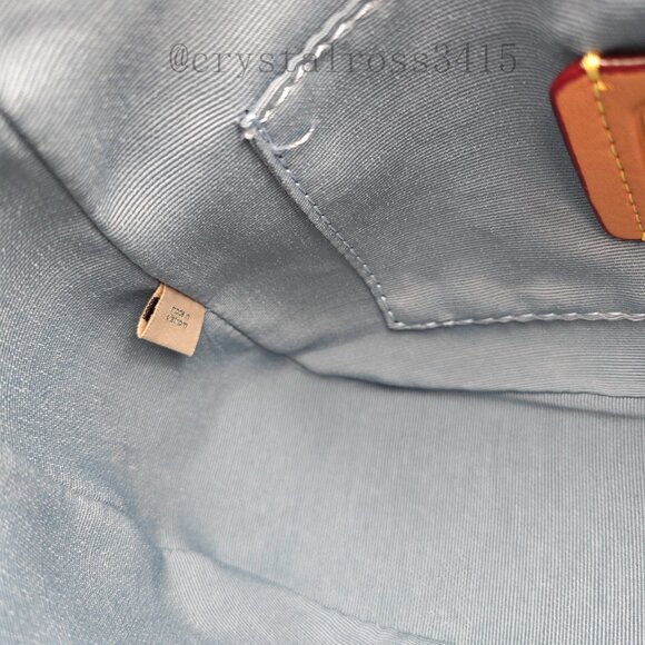 Coach Teri Crossbody Bag Denim Blue - Picture 9 of 11